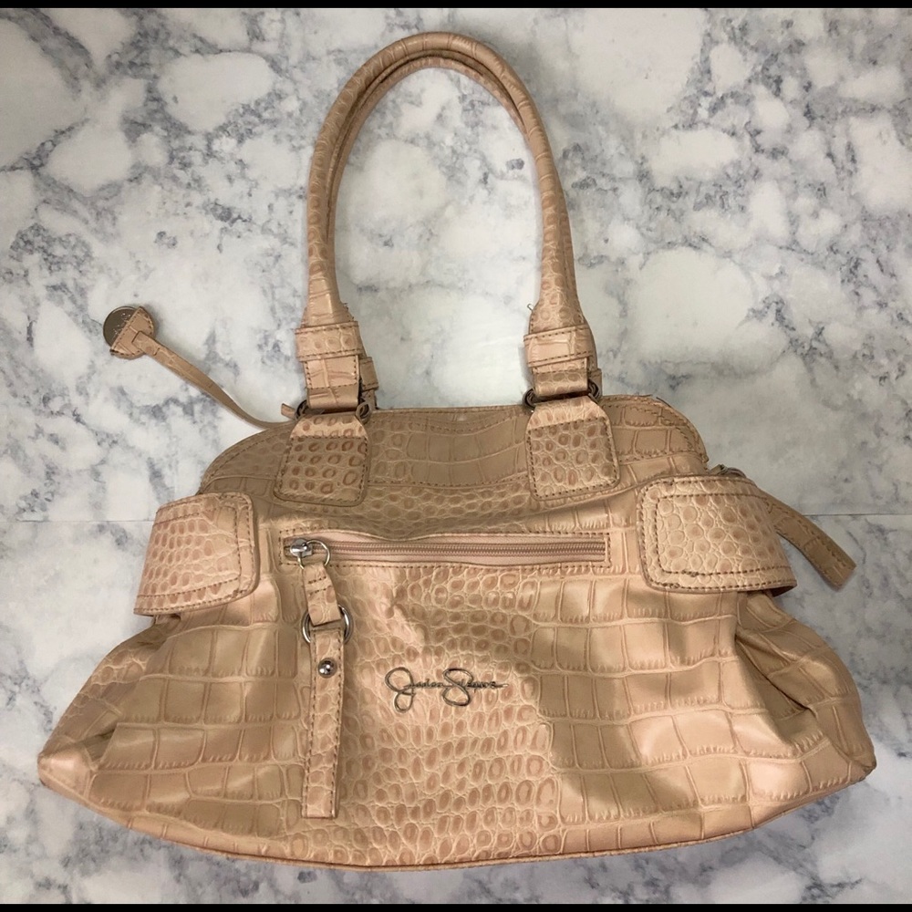 Jessica Simpson Light Pink Snakeskin Purse